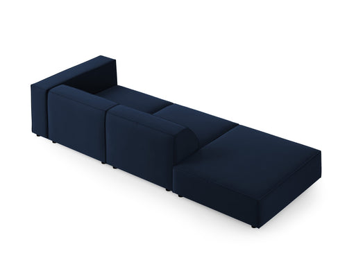 Cosmopolitan Design linker bank Arendal 4-zits, flueel, koningsblauw - 102x262x70cm