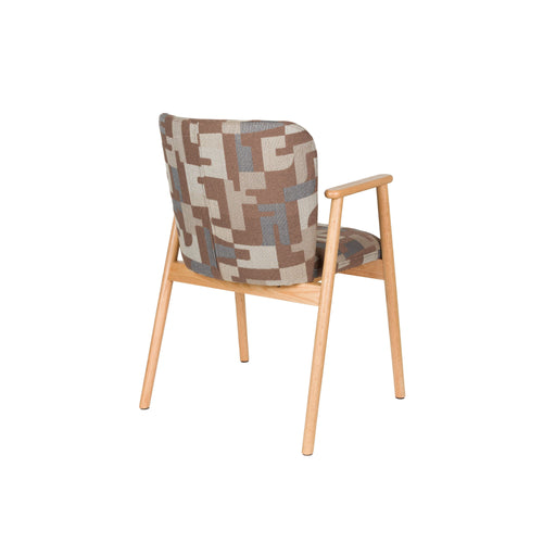 Housecraft Living Kenna Eetkamerstoelen met armleuning bruin - Set van 2 - vtwonen shop