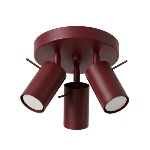 Sollux Lighting Plafondlamp RING 3P bordeaux - 25,7x25,7x14,5cm
