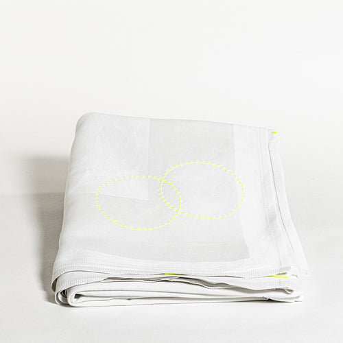 The Table Back Home Tafelkleed Katoen 130-140 & 180-190 cm Rice And Yellow - vtwonen shop