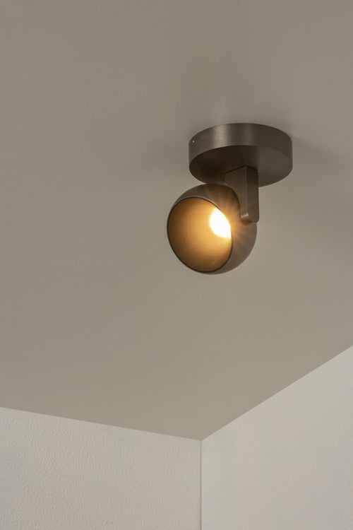 Lucide plafondspot ESFERA - Geïntegreerde LED - Grijs ijzer