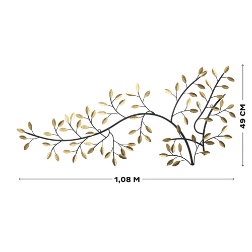 Art for the Home Metal Art - Gold branch 1,08m x 49cm - vtwonen shop