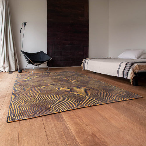 Louis De Poortere vloerkleed Black Gold - bruin - 80x150cm