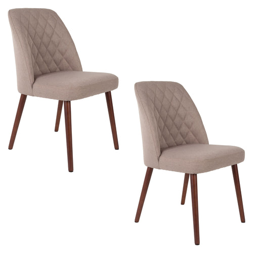 Housecraft Living Conway Eetkamerstoelen Beige - Set van 2 - vtwonen shop