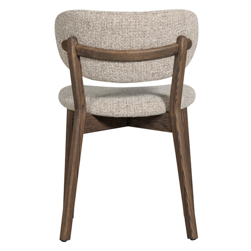 WOOOD eetkamerstoelen houten frame Udar - Donkerbruin - Set van 2