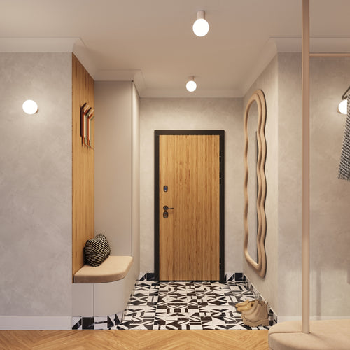 Sollux Lighting Wandlamp HALO taupe IP44 - 12x17x12cm