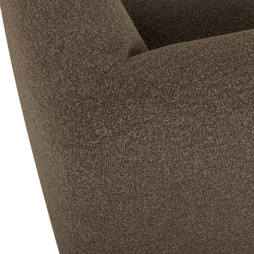 WOOOD hoekelement recht Mojo Base - Bouclé - Bruin Melange - 74x105x105