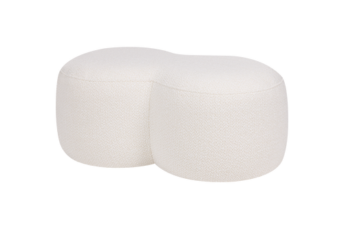 noo.ma Umbo Pouf - Cloud Beige Bouclé, 89 x 51 x 38 cm