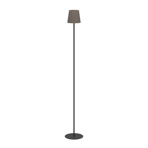 EGLO vloerlamp Fiorana - e14 - hoogte 140,5 cm - zwart/cappucino/goud