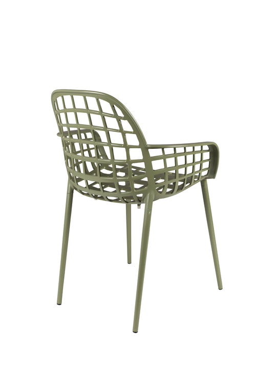 Zuiver Albert Kuip Tuinstoelen met armleuning Groen - Set van 2 - vtwonen shop