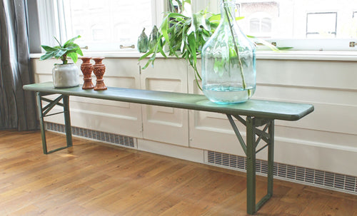 MaximaVida inklapbare bierbank Berlijn 200 x 25 cm olijfgroen - FSC hout