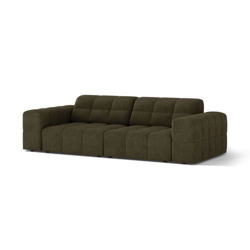 Cosmopolitan Design - Bank Chicago 3-zits, chenille groente - 102x212x78cm