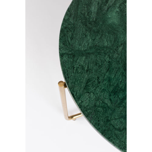 Housecraft Living Timpa Salontafel Marmer Rond 70x70 cm Groen/ Goud - vtwonen shop