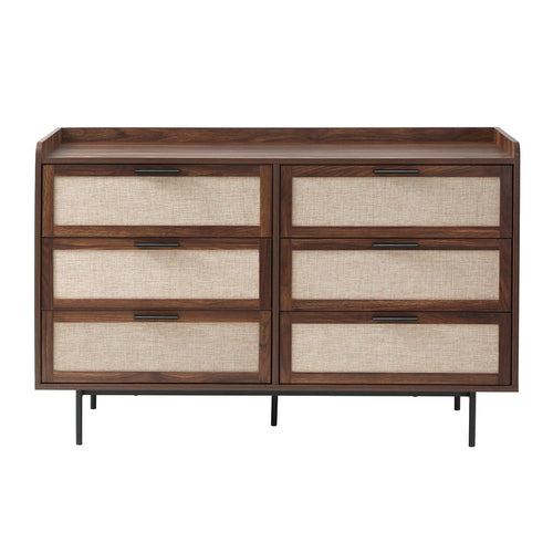 Calicosy - JETSON Commode 6 lades - Notenhout - 120x79x39,5 cm
