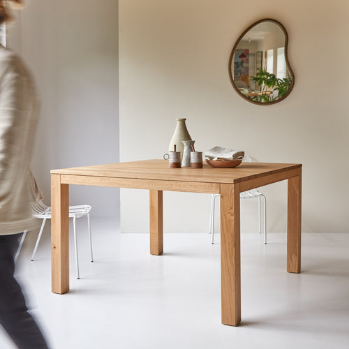 Tikamoon Massief eiken tafel voor 4/6 personen - Naturel