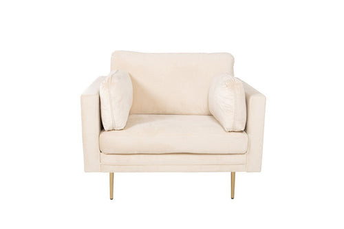 BRAM Fauteuil Renzo - Beige Velours - vtwonen shop