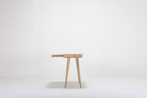 Gazzda Ena desk houten bureau whitewash - 140 x 60 cm - vtwonen shop