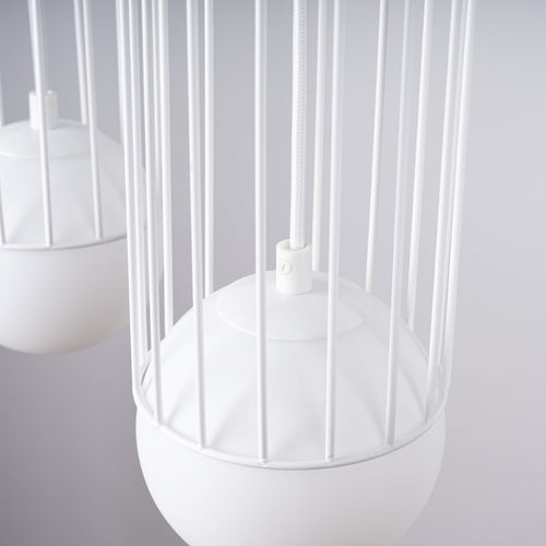 Sollux Lighting Hanglamp BRINA 3L wit - 54x12x115cm