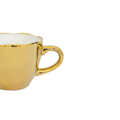 Urban Nature Culture Good Morning kopje Espresso - Gold - 6,5x5,2cm