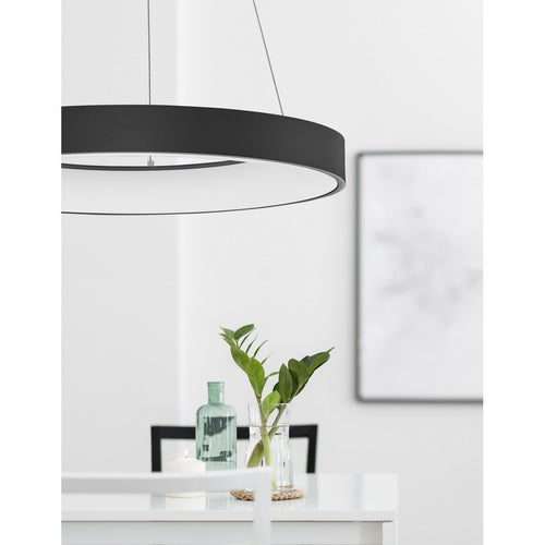 Merano Bancroft 60cm geïntegreerde led-plafondlamp Sandy zwart aluminium LED 50W 3250Lm 3000K