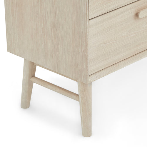 Furnhouse stellingkast Porto - Witte olie - MDF, Eikenfineer - 40x60x187