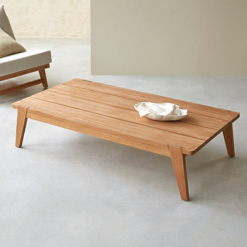 Tikamoon Salontafel van massief teakhout - Lichtbruin - vtwonen shop