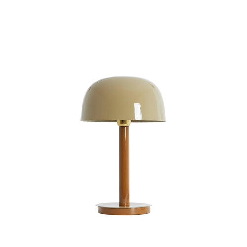 Light & Living tafellamp Marivet - bruin - Ø25cm