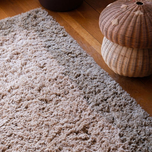 Interieur05 vloerkleed Pilo - hoogpolig - groen/beige - 160 x 230 cm