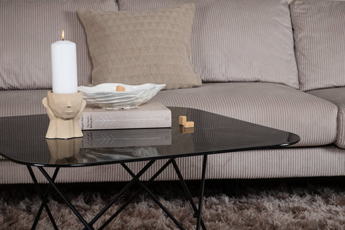 Rebellenclub Salontafel Ludlow - 80 x 80 cm - Zwart