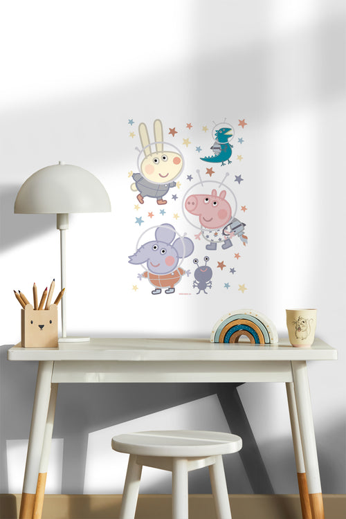 Sanders & Sanders muursticker Peppa Pig multicolor - 65 x 42.5 cm - 601350