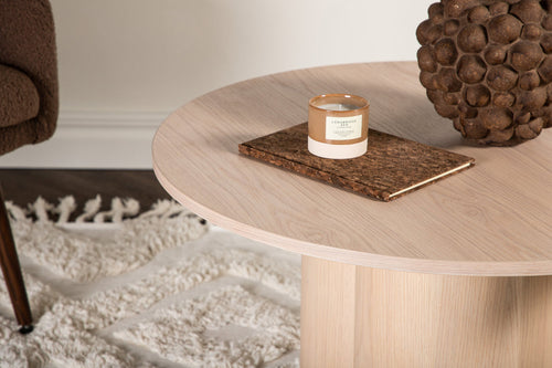 Rebellenclub Salontafel Grenaa - Ø80 cm - Licht Eiken - vtwonen shop