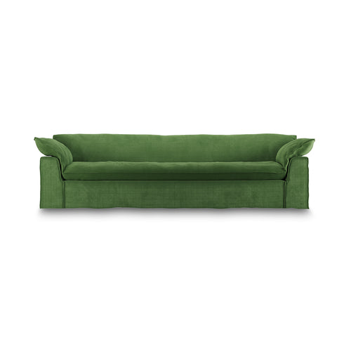 HKLIVING bank Nomad – royal velvet green – 305cm - vtwonen shop