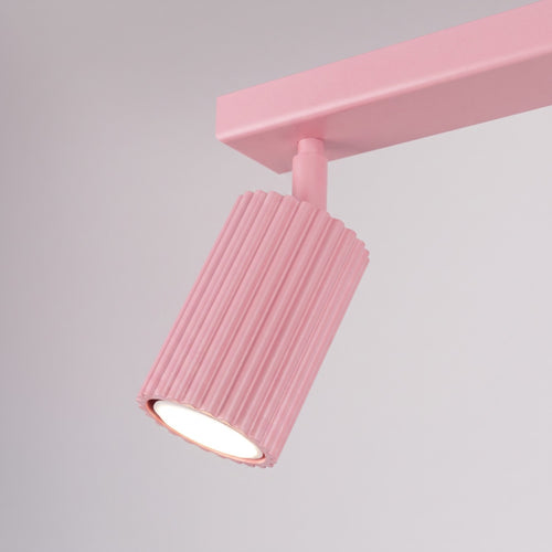 Sollux Lighting Plafondlamp KARBON 2 roze - 30x6,5x16,5cm