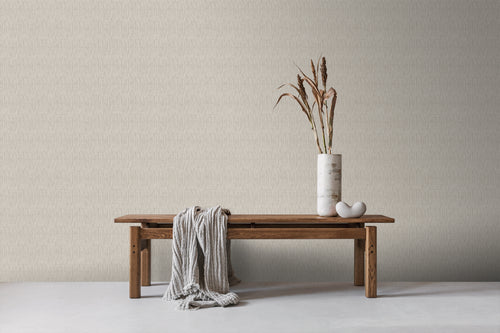 Sanders & Sanders behang linnenstructuur beige - 53 cm x 10 m - 640209 - vtwonen shop