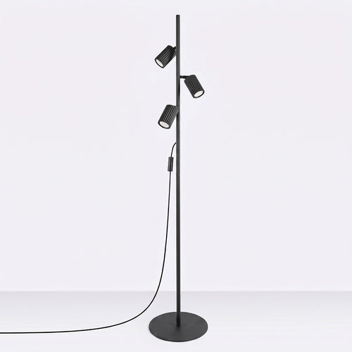 Sollux Lighting Vloerlamp KARBON 3 zwart - 30x30x155cm