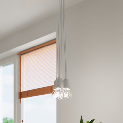 Sollux Lighting Hanglamp DIEGO 1 wit - 9x9x90cm