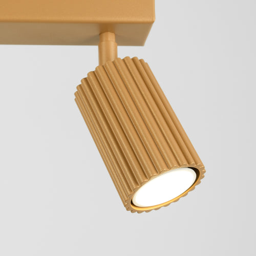 Sollux Lighting Plafondlamp KARBON 2 goud - 30x6,5x16,5cm