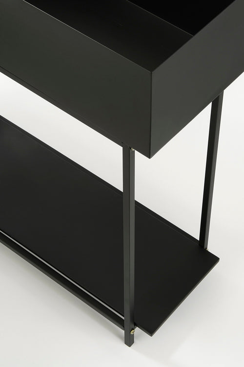 Mica Decorations Greenrax Plantenstandaard - L70 x B29 x H94 cm - Metaal - Zwart