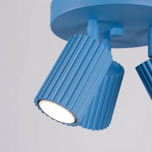 Sollux Lighting Plafondlamp KARBON 3P azuur - 19,5x19,5x18cm