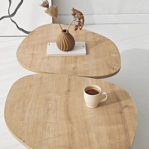 Calicosy - CELESTE Salontafel - Naturel - 125x60x38 cm