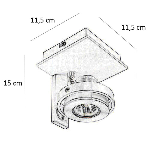 Artdelight spot Meist - 1 lichts - 11.5  x 15   cm - wit - vtwonen shop