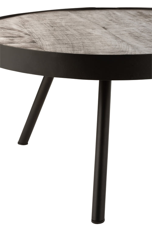 Duverger® salontafel Ruf Industry - mangohout - ⌀60cm - vtwonen shop