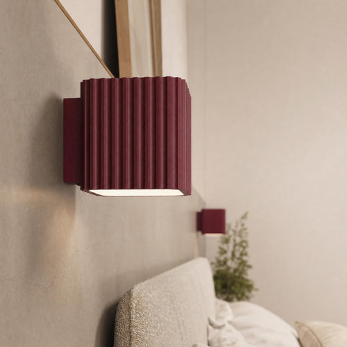 Sollux Lighting Plafondlamp RIFF 1 bordeaux GU10 - 10x10x10cm