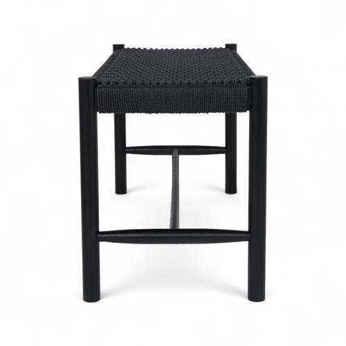 Furnhouse bankje Shine - Zwart - Papiergaren - 36x90x45