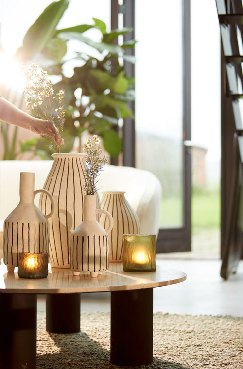 Light & Living vaas DIPHU - Ø23.5x43cm - wit - vtwonen shop