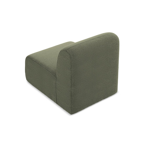 LaMiaSofa Bankmodule midden Cervo - bouclé - olijf - 70x94x75