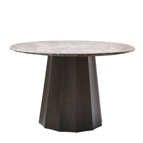 Giga Meubel Eettafel Senna - Rond - Marmer - 120cm - vtwonen shop