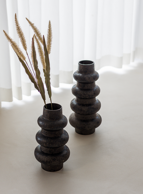 S|P Collection - Vaas 21xH38,5cm anthracite Tubo - vtwonen shop