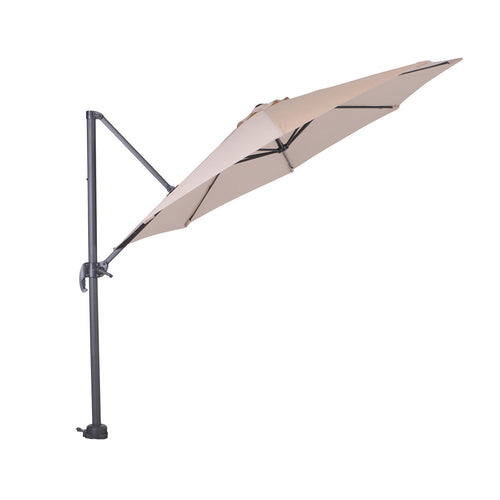 Hawaii parasol S - Ø300 cm - carbon black - ecru