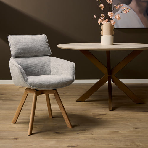 Starfurn  eetkamerstoel Jon - taupe - 64,5x59x91cm - vtwonen shop